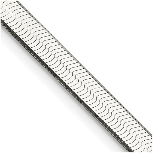 Buy Stylish 4.5mm Sterling Silver Enchanted Herringbone Necklace Today!
