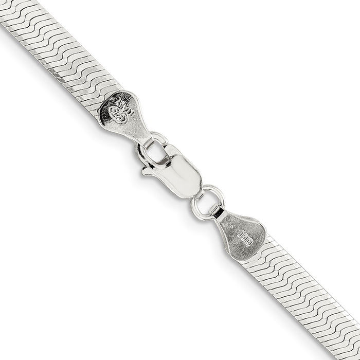 Buy Stylish Sterling Silver 5.25mm Enchanted Herringbone Necklace - Value Design-3