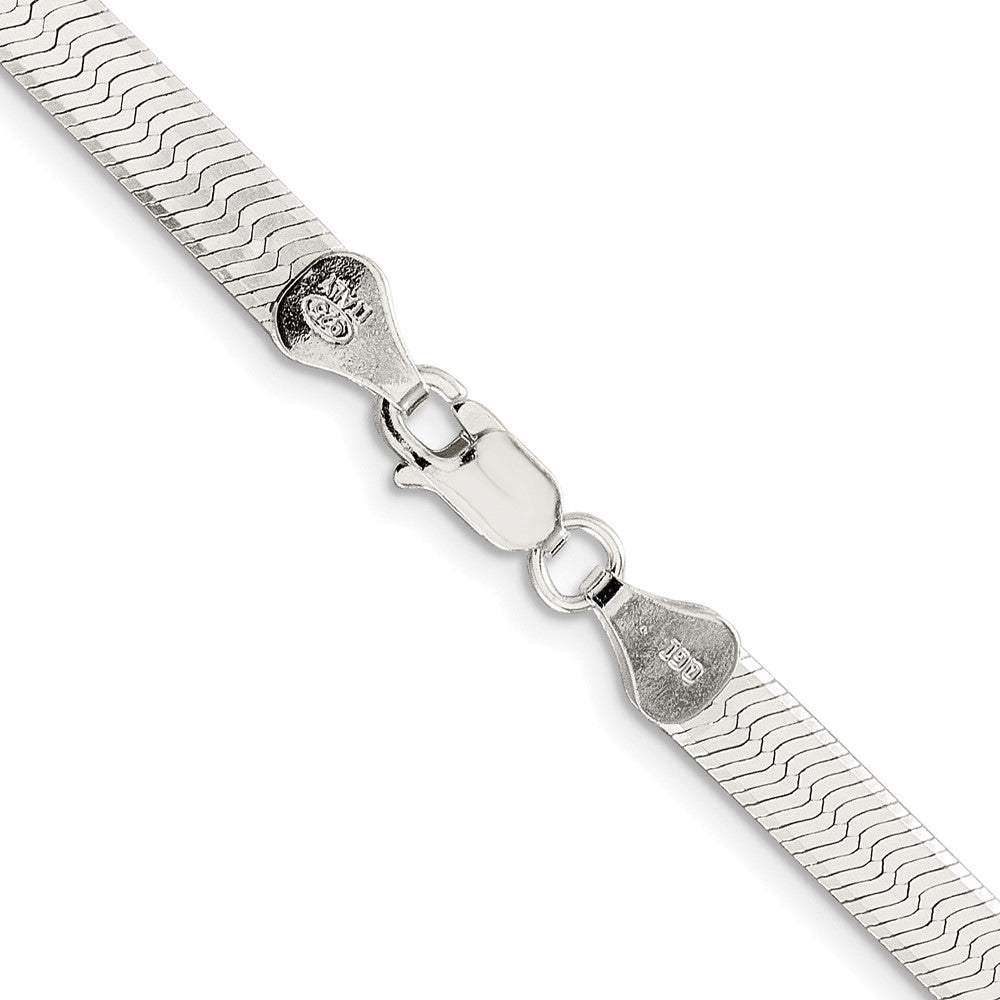 Buy Stylish Rhodium-Plated Sterling Silver 5.25mm Magic Herringbone Chain!