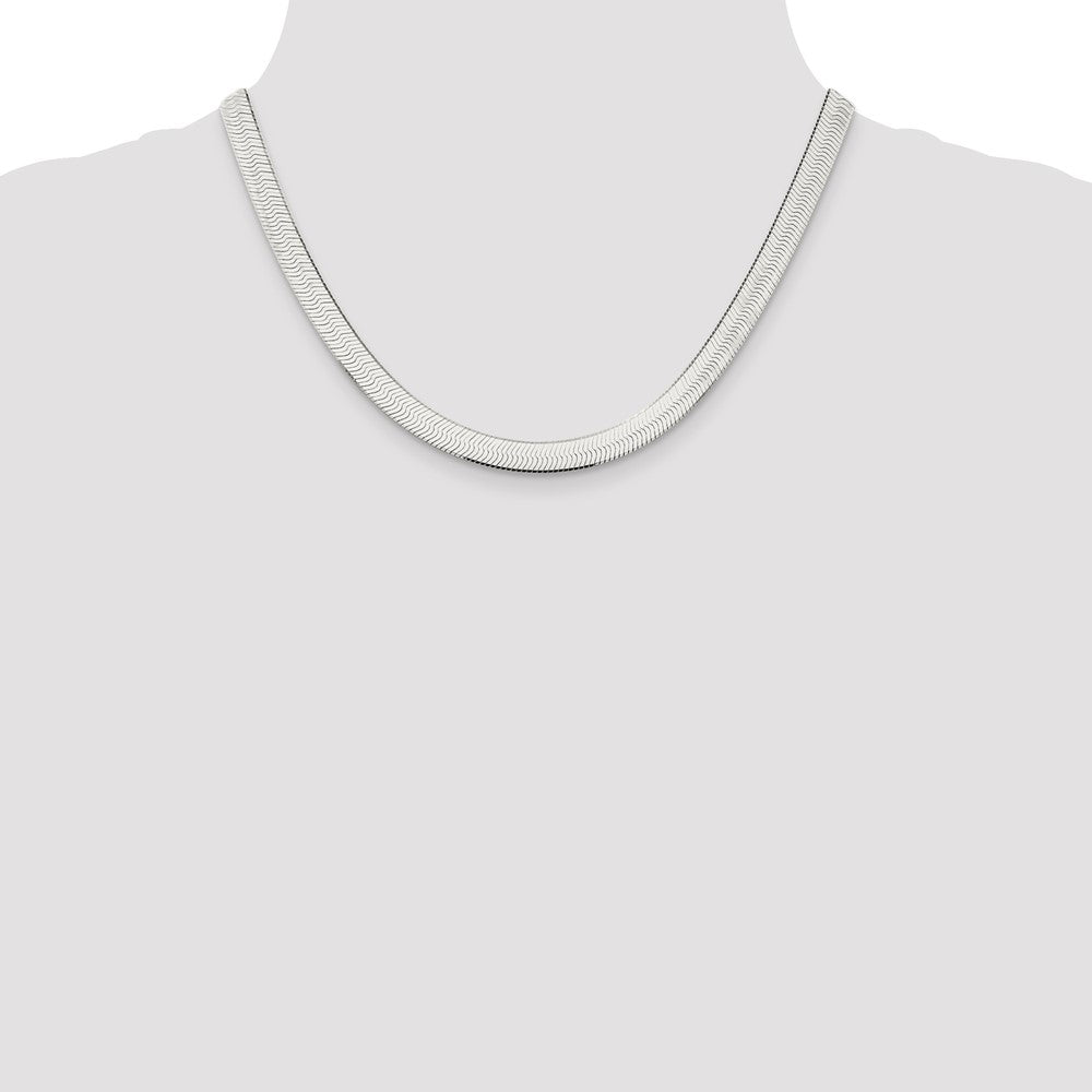 Buy 7.3mm Sterling Silver Magic Herringbone Chain - Stylish & High-Quality!