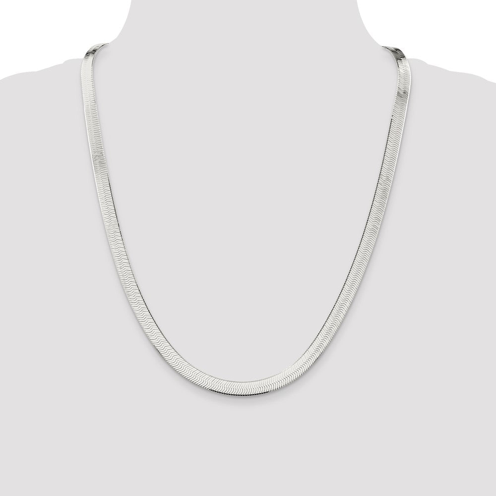 Buy Stylish 7.3mm Sterling Silver Magic Herringbone Chain - Affordable Luxury!