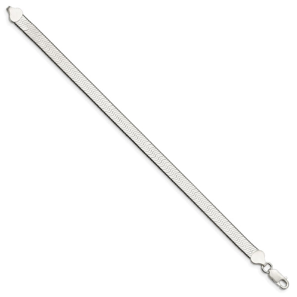 7.3mm Sterling Silver Enchanted Herringbone Chain