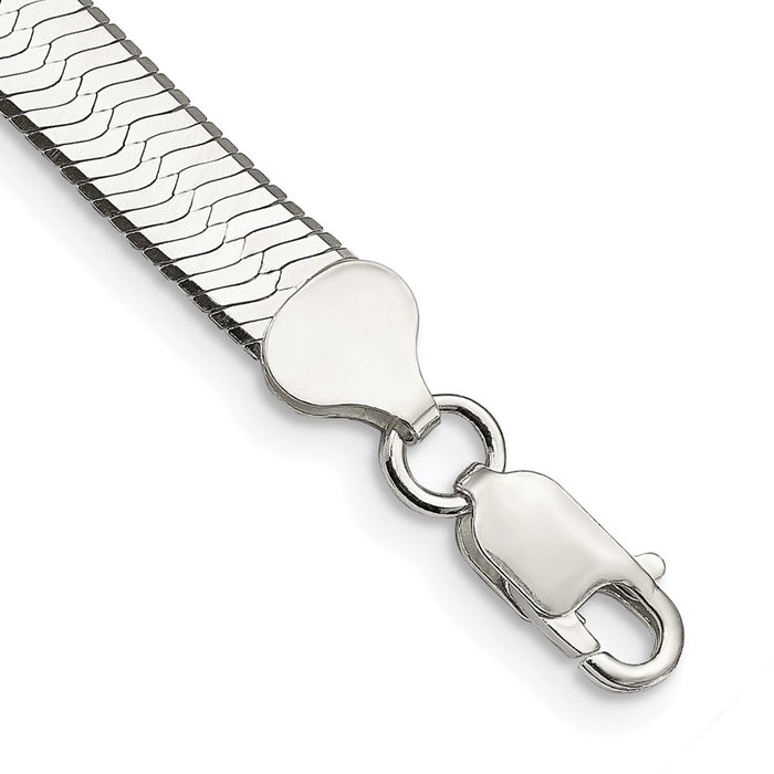 Exclusive 7.3mm Sterling Silver Enchanted Herringbone Chain - Stylish Value!-1