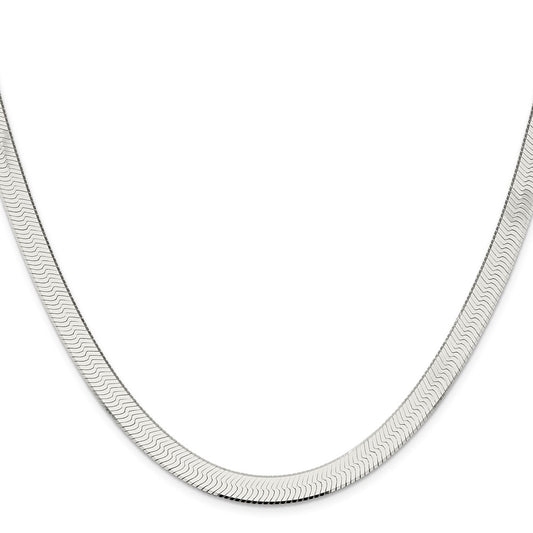 Buy Stylish 8mm Sterling Silver Enchanted Herringbone Necklace - Affordable Luxury