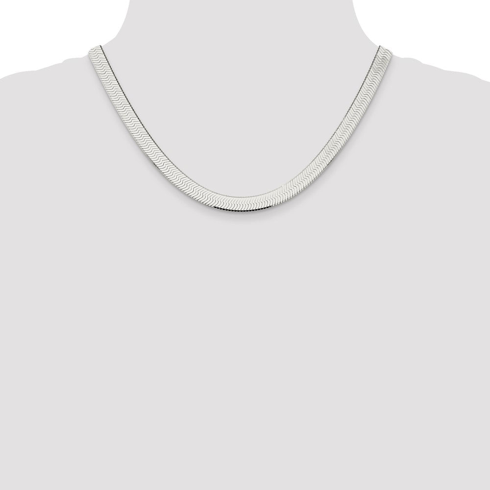 Buy Stylish 8mm Sterling Silver Enchanted Herringbone Necklace - Affordable Luxury