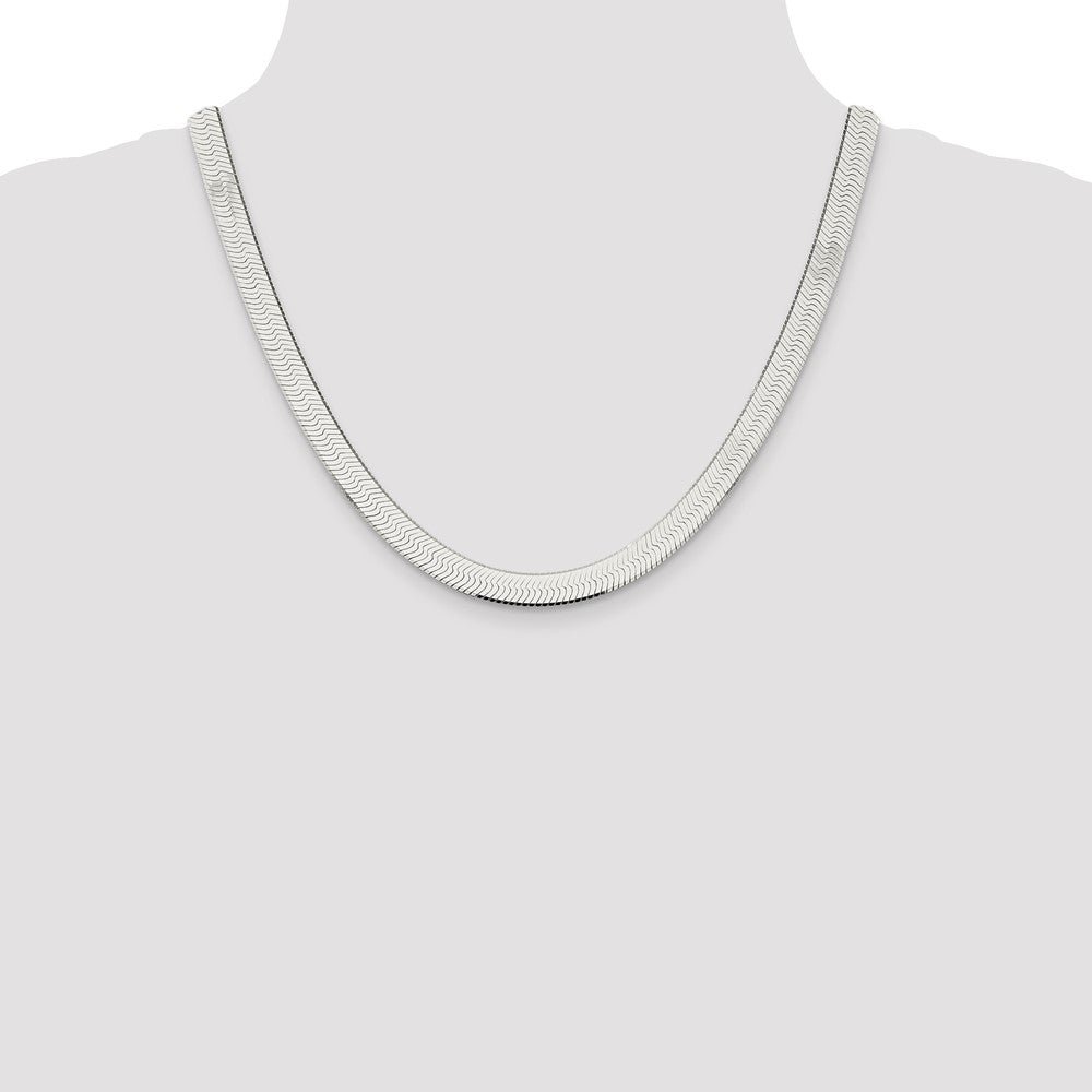 Buy High-Quality 8mm Sterling Silver Enchanted Herringbone Necklace - Stylish Value