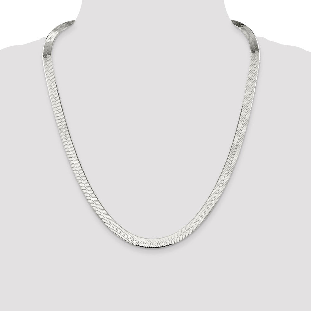 High-Quality 8mm Sterling Silver Magic Herringbone Chain - Stylish Value!