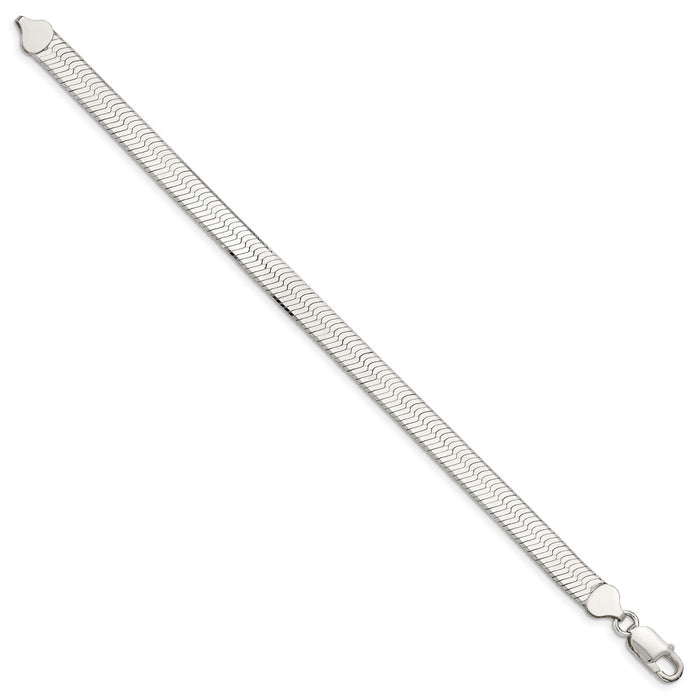 Exclusive 8mm Sterling Silver Herringbone Necklace - Stylish Value Buy!-2