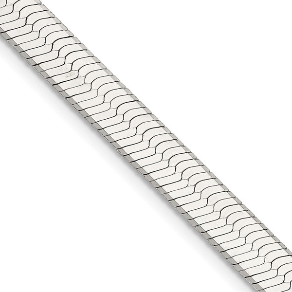 Sterling Silver 8mm Enchanted Herringbone Necklace