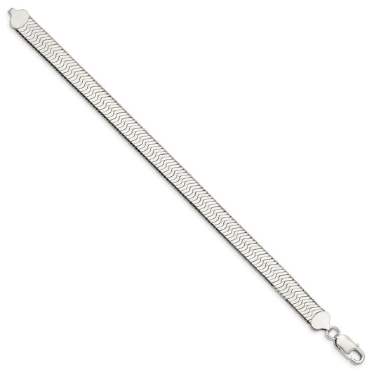 High-Quality Sterling Silver 8.75mm Enchanted Herringbone Necklace - Stylish Value!