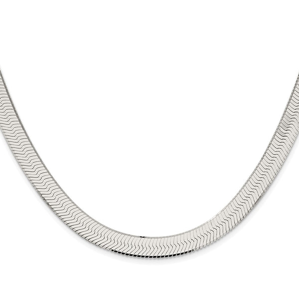 Rhodium-Plated Sterling Silver 8.75mm Magic Herringbone Chain - Style GR1-1033237