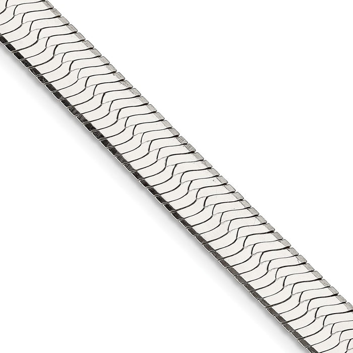 Exclusive Sterling Silver 8.75mm Enchanted Herringbone Necklace - Stylish Value-1