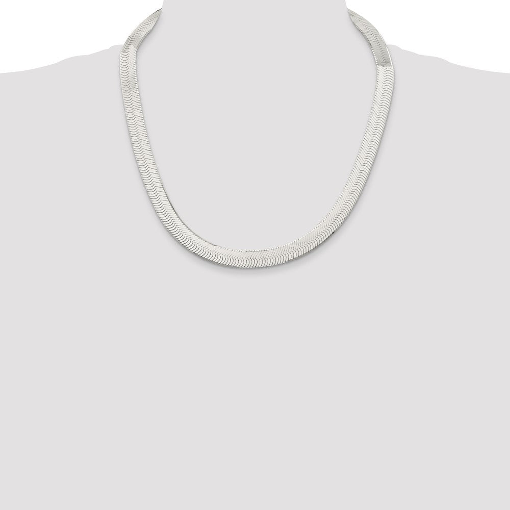 Buy 10.5mm Sterling Silver Enchanted Herringbone Chain - Stylish & Affordable