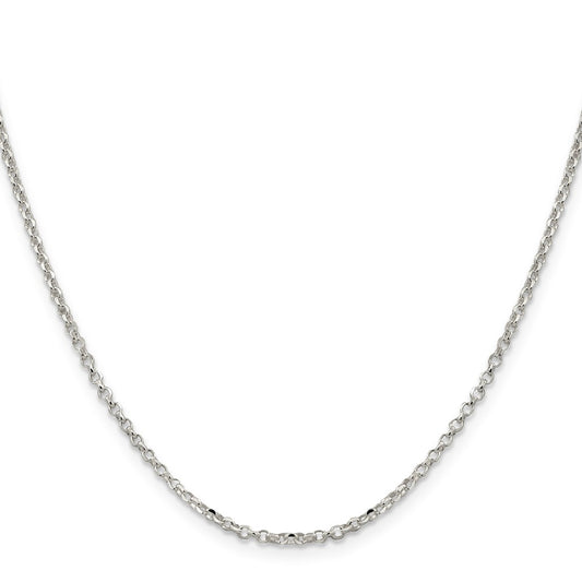 Buy 2.2mm Diamond-Cut Sterling Silver Cable Chain | Stylish & Affordable Quality