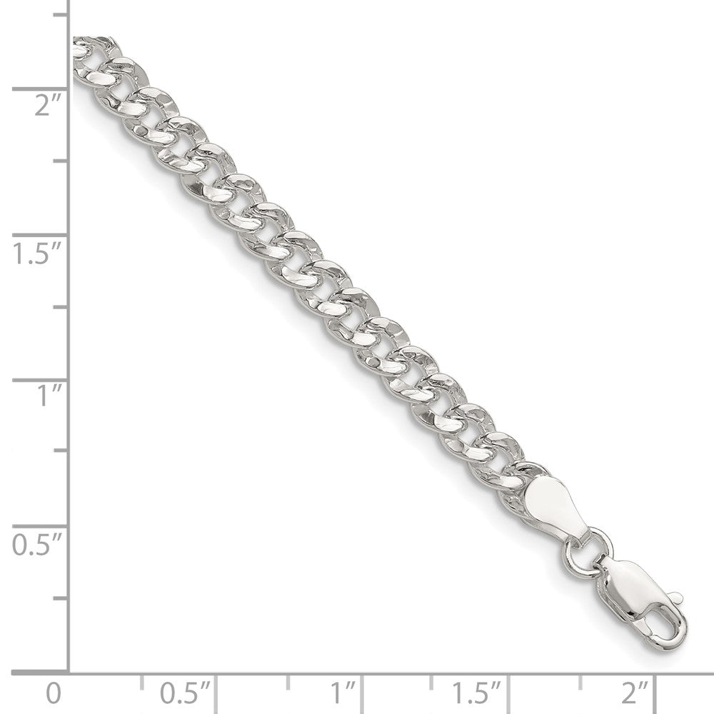Buy Stylish Hammered Curb Chain in 4.75mm Sterling Silver - Luxury Look!
