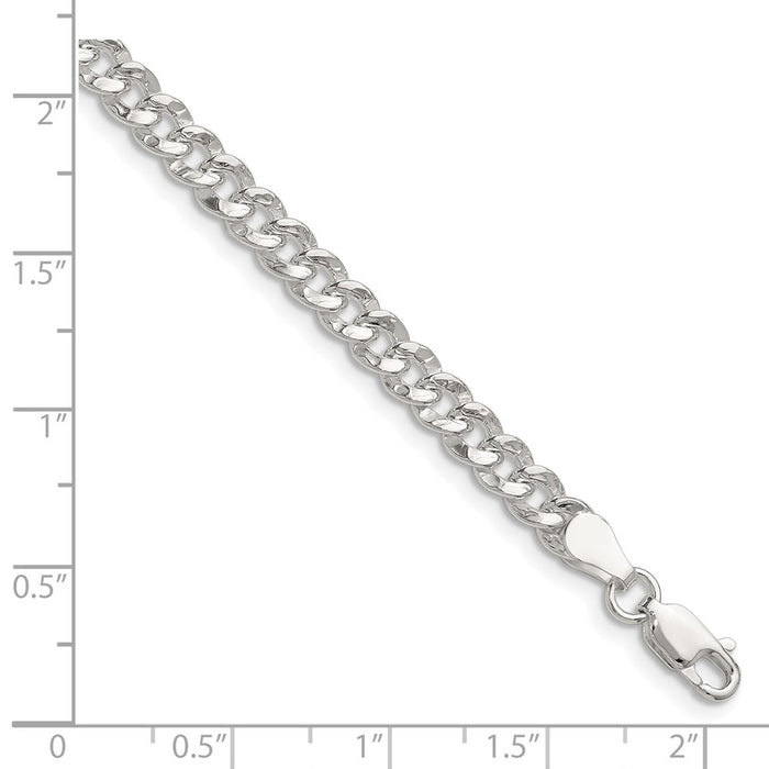 Buy Stylish Hammered Curb Chain in 4.75mm Sterling Silver - Luxury Look!-2