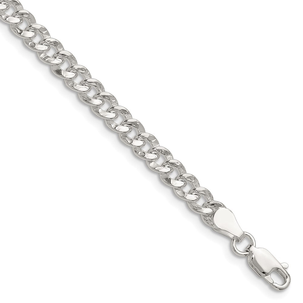 Buy Stylish Hammered Curb Chain in 4.75mm Sterling Silver - Luxury Look!