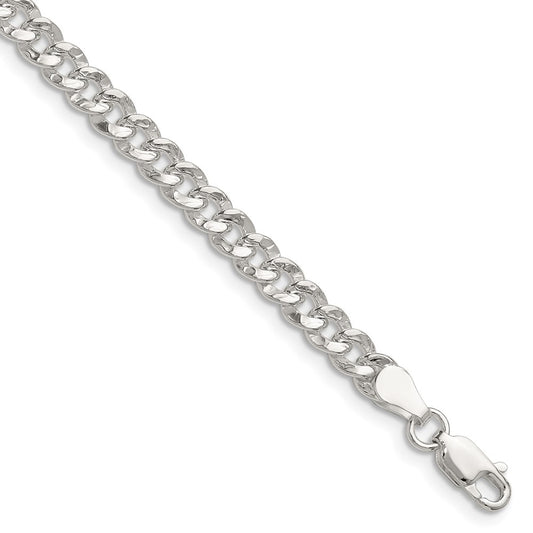 Buy Stylish Hammered Curb Chain in 4.75mm Sterling Silver - Luxury Look!