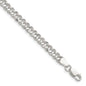 Buy Stylish Hammered Curb Chain in 4.75mm Sterling Silver - Affordable Luxury-4