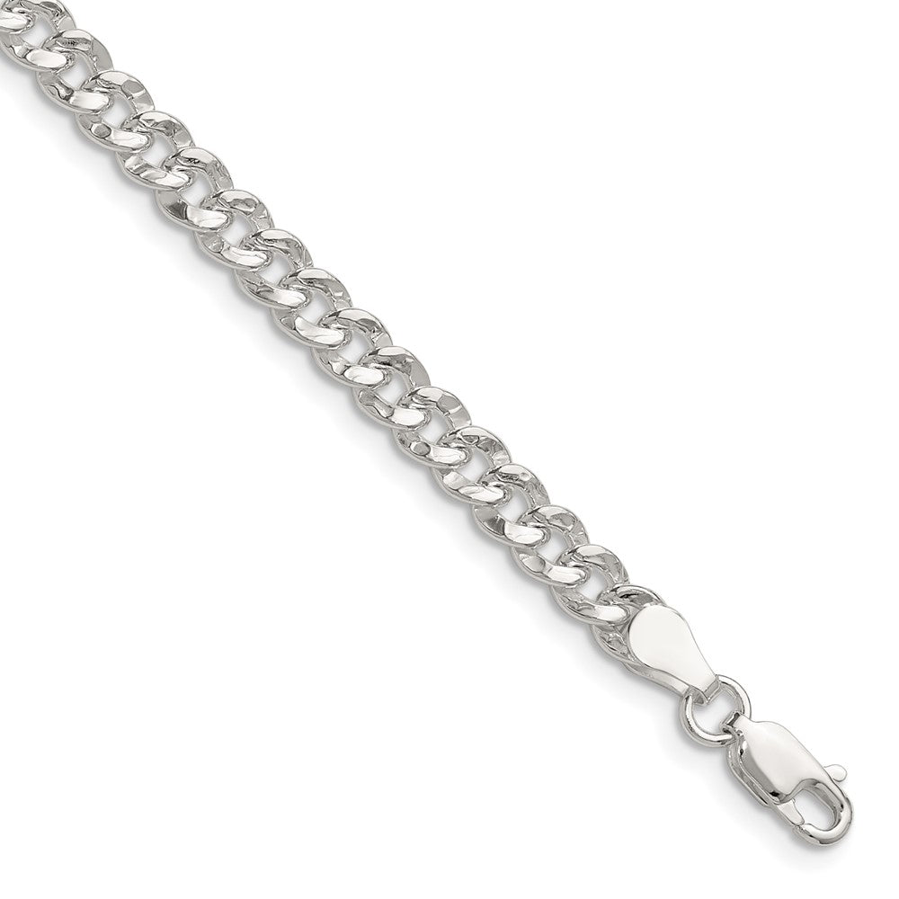Buy Stylish Hammered Curb Chain in 4.75mm Sterling Silver - Affordable Luxury