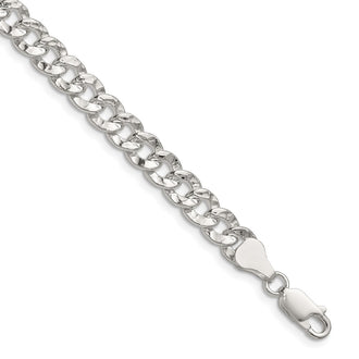 Buy Exclusive 6.35mm Hammered Curb Chain in Sterling Silver - Stylish Value