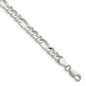 Buy Stylish Hammered Figaro Chain in Sterling Silver - 4.75mm Width!-6