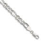 Buy Exclusive Hammered Figaro Chain - 6.3mm Width in Sterling Silver, Stylish Value-6