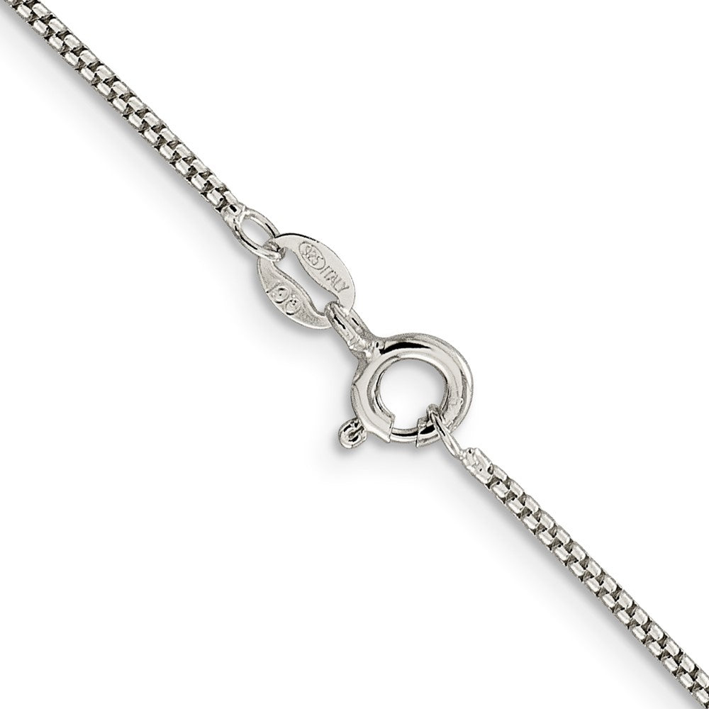Buy Stylish 1.25mm Round Box Chain in Sterling Silver - Affordable Luxury!