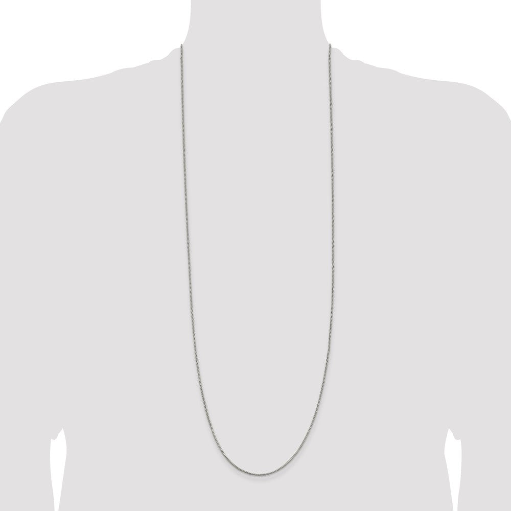 Buy Stylish 1.25mm Round Box Chain in Sterling Silver - Affordable Luxury!