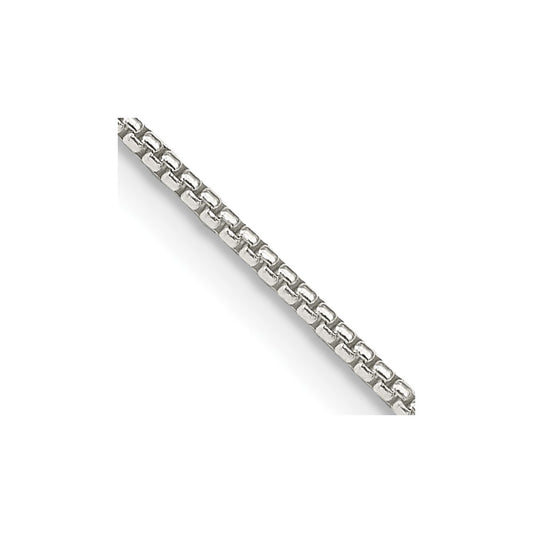 Buy Stylish 1.25mm Round Box Chain in Sterling Silver - Affordable Luxury!