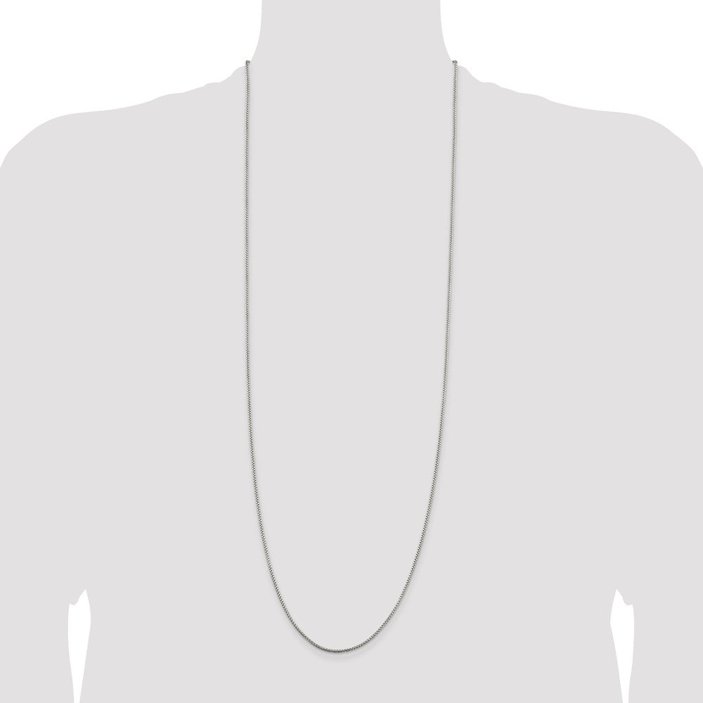 Exclusive 1.5mm Sterling Silver Round Box Chain - Stylish & Affordable Value