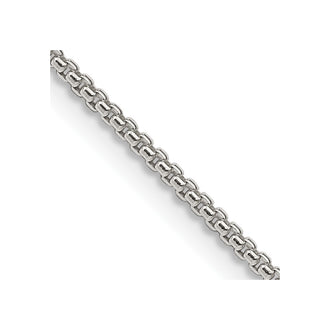 Buy Stylish 1.5mm Round Box Chain in Sterling Silver - Affordable Luxury