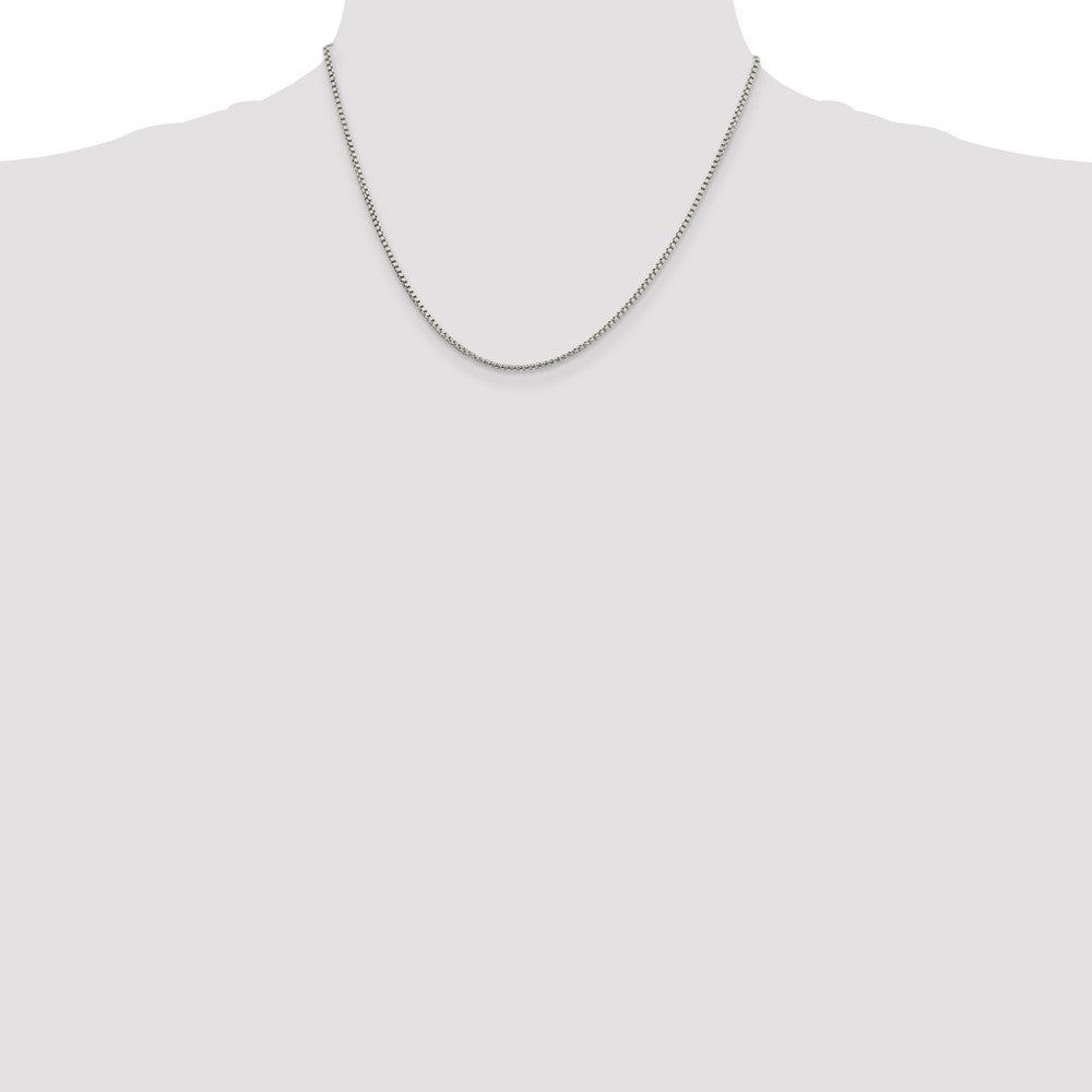 Buy 1.75mm Sterling Silver Round Box Chain - Stylish & Affordable Jewelry