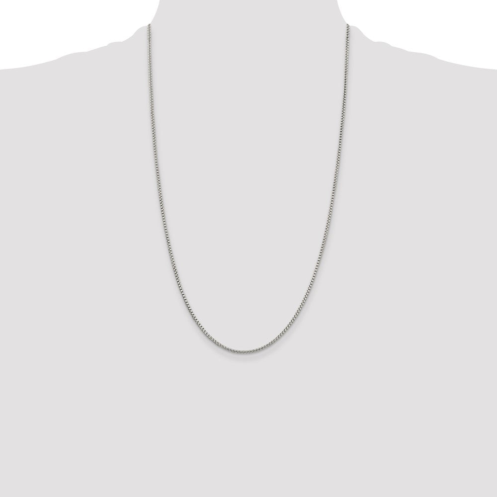 Exclusive 1.75mm Round Box Chain in Sterling Silver - Stylish & Affordable!