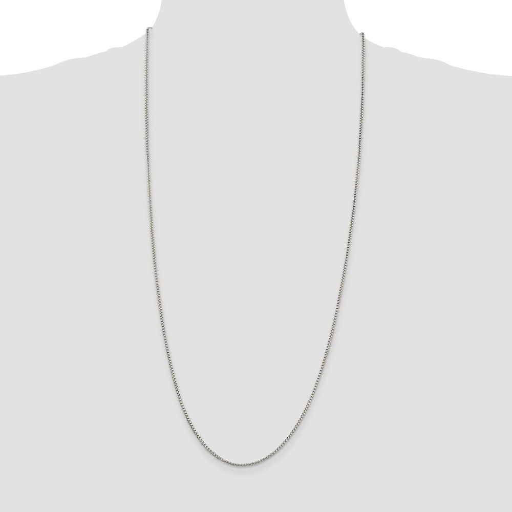 Buy 1.75mm Round Box Chain in Sterling Silver - Stylish & Affordable Jewelry