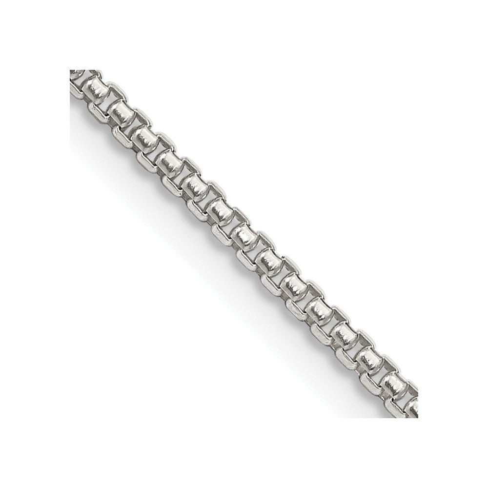 Buy Stylish 1.75mm Round Box Chain in Sterling Silver - Affordable Luxury!
