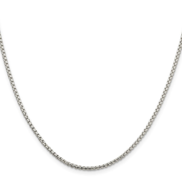 2mm Round Box Chain in Sterling Silver - Style GR1-1031176