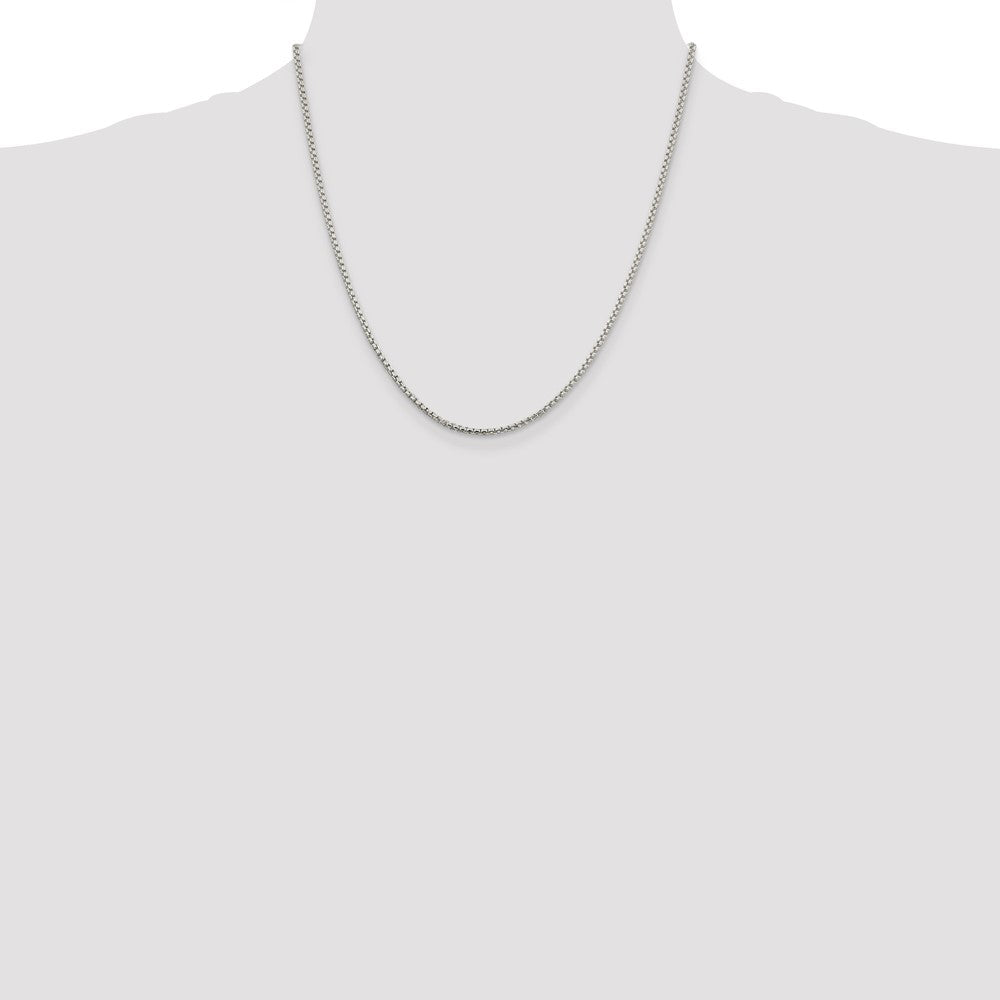 Buy Exclusive 2mm Round Box Chain in Sterling Silver | Stylish & Affordable!