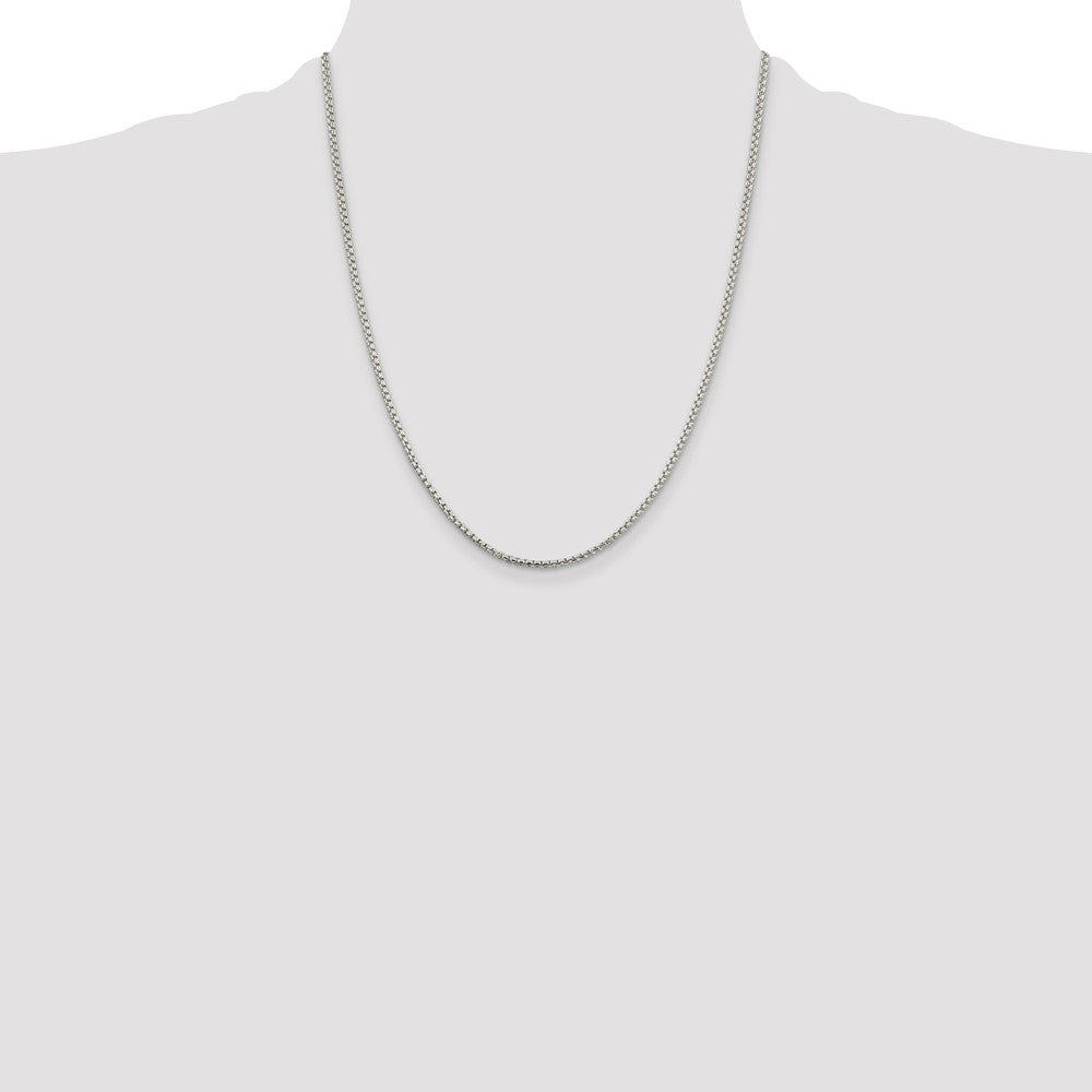 Buy Exclusive 2mm Round Box Chain in Sterling Silver - Affordable Luxury Jewelry