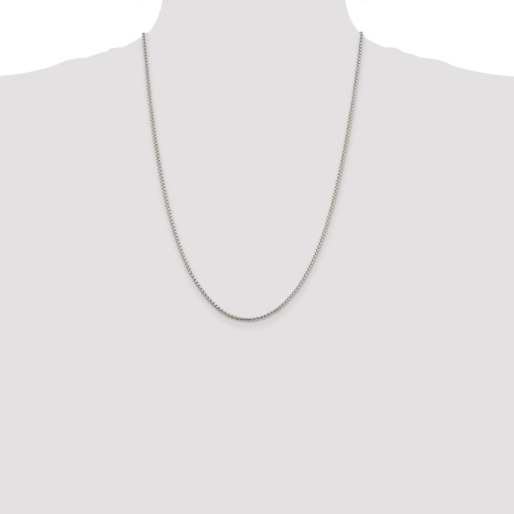 Buy Stylish 2mm Round Box Chain in Sterling Silver - Affordable Luxury Jewelry