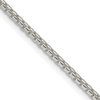 Buy Stylish 2mm Round Box Chain in Sterling Silver - High-Quality Value
