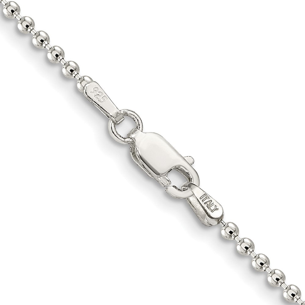 High-Quality 2mm Sterling Silver Beaded Chain - Stylish & Affordable Option