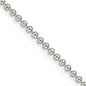 High-Quality 2mm Sterling Silver Beaded Chain - Stylish & Affordable Option-2