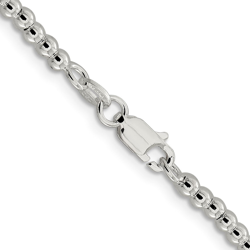 Buy Stylish 3mm Sterling Silver Beads on Box Chain Necklace - Affordable Luxury
