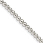 Buy Stylish 4mm Sterling Silver Beads Box Chain Necklace - Affordable Luxury!-2