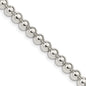 High-Quality Sterling Silver 5mm Beaded Box Chain Necklace - Stylish Value!-2