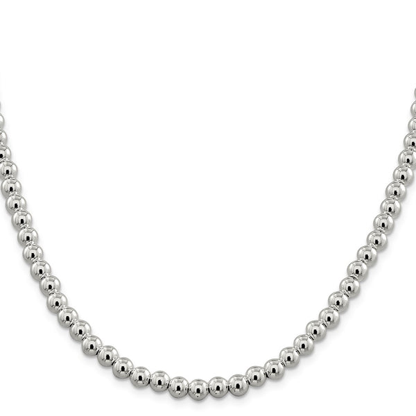Sterling Silver Box Chain with 6.1mm Beads - Style GR1-1030833