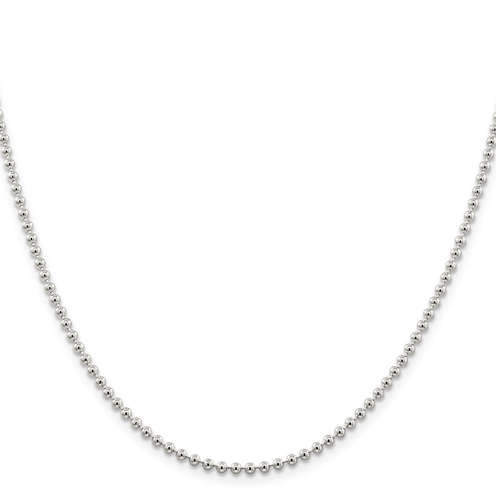 Exclusive 2.35mm Sterling Silver Beaded Chain - Stylish & Affordable Design