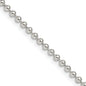 High-Quality 2.35mm Sterling Silver Beaded Chain | Stylish & Affordable Accessory-5
