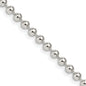 Buy Stylish 3mm Sterling Silver Beaded Chain | Affordable Luxury Jewelry-2